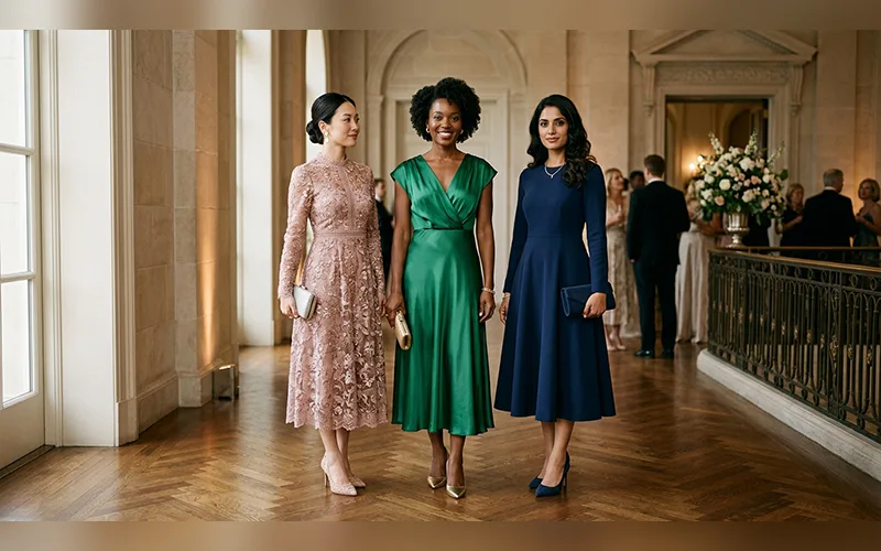 types of midi dresses