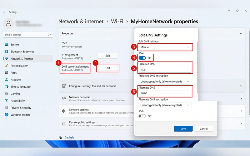 change-dns-server-windows-11