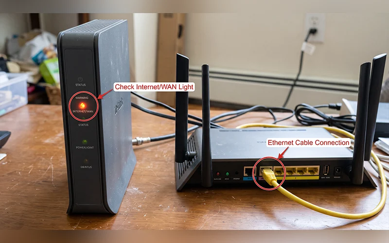 check-router-internet-wan-light