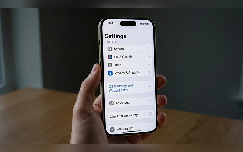 how to clear browser cache on iphone