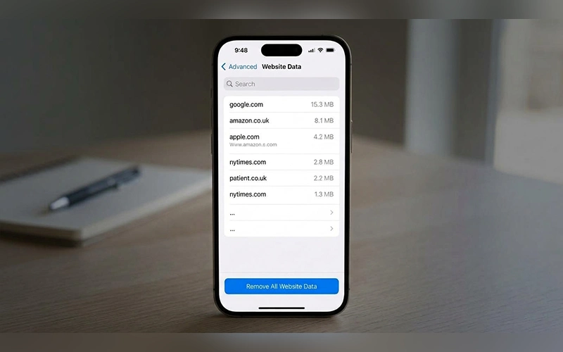 how to clear browser cache on iphone