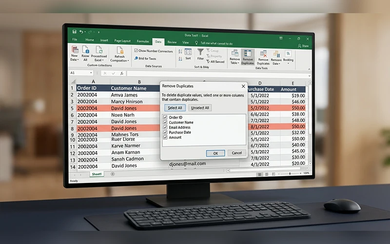 how to remove duplicates in excel