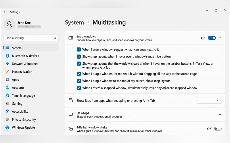 how to split screen on windows
