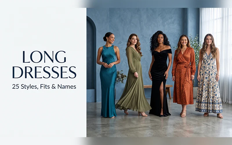 types of long dresses