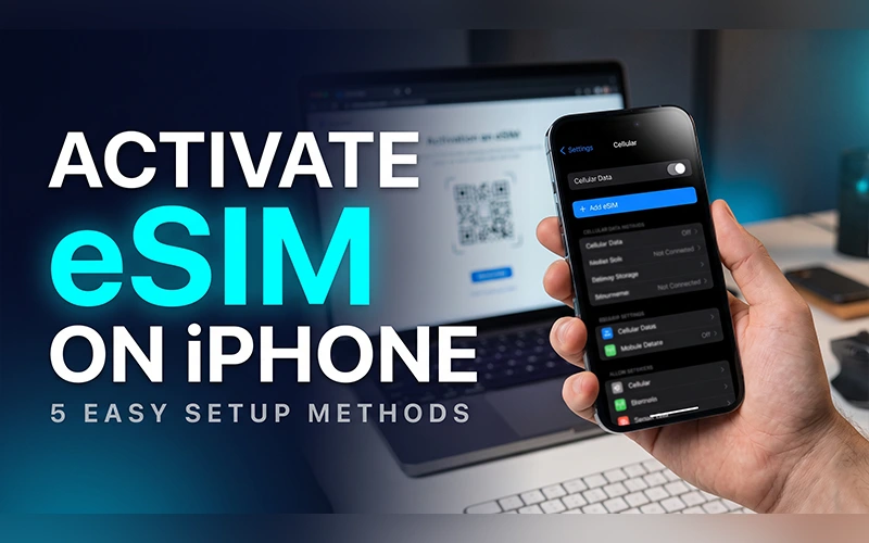how to activate esim on iphone