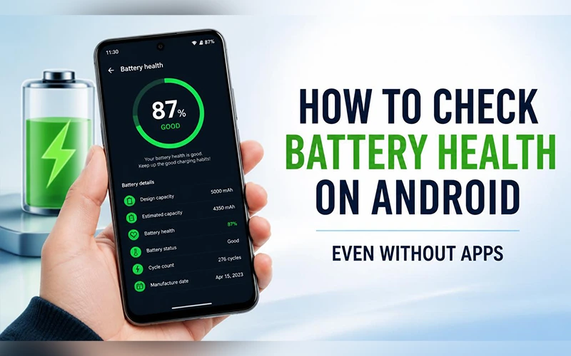 how to check battery health on android