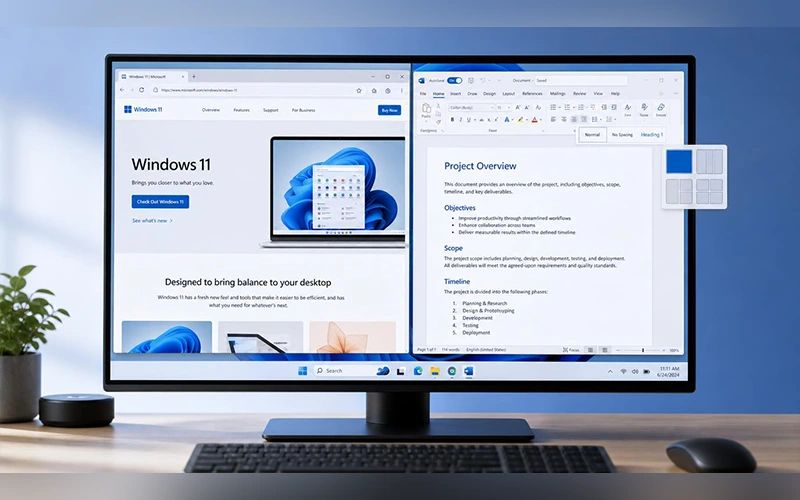 how to split screen on windows